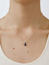 OLIO E ACETO Sterling Silver Quartzite/Lapis Lazuli/Red Snakeskin Jade Morning Dew Pendant Necklace OLIO-OA13N02-YL Blue (OA13N01)